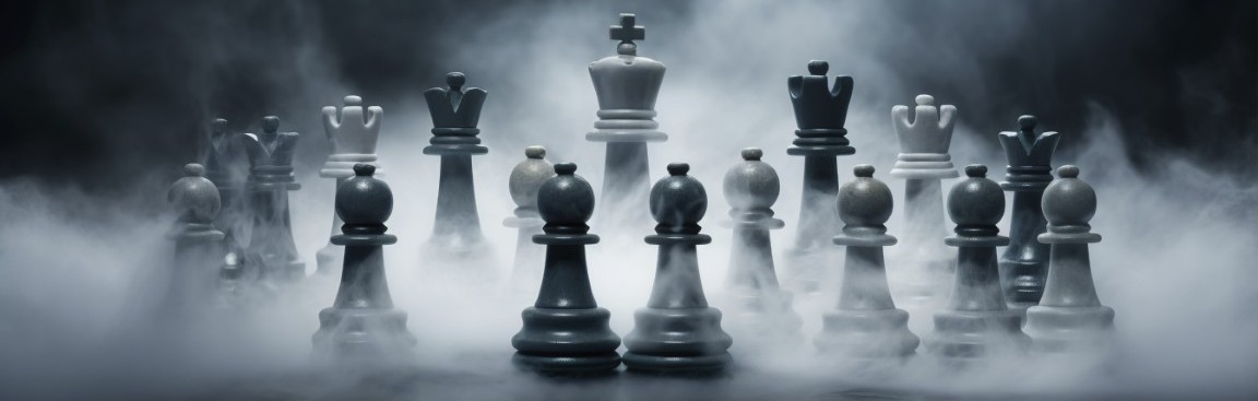 dramatic chess pieces